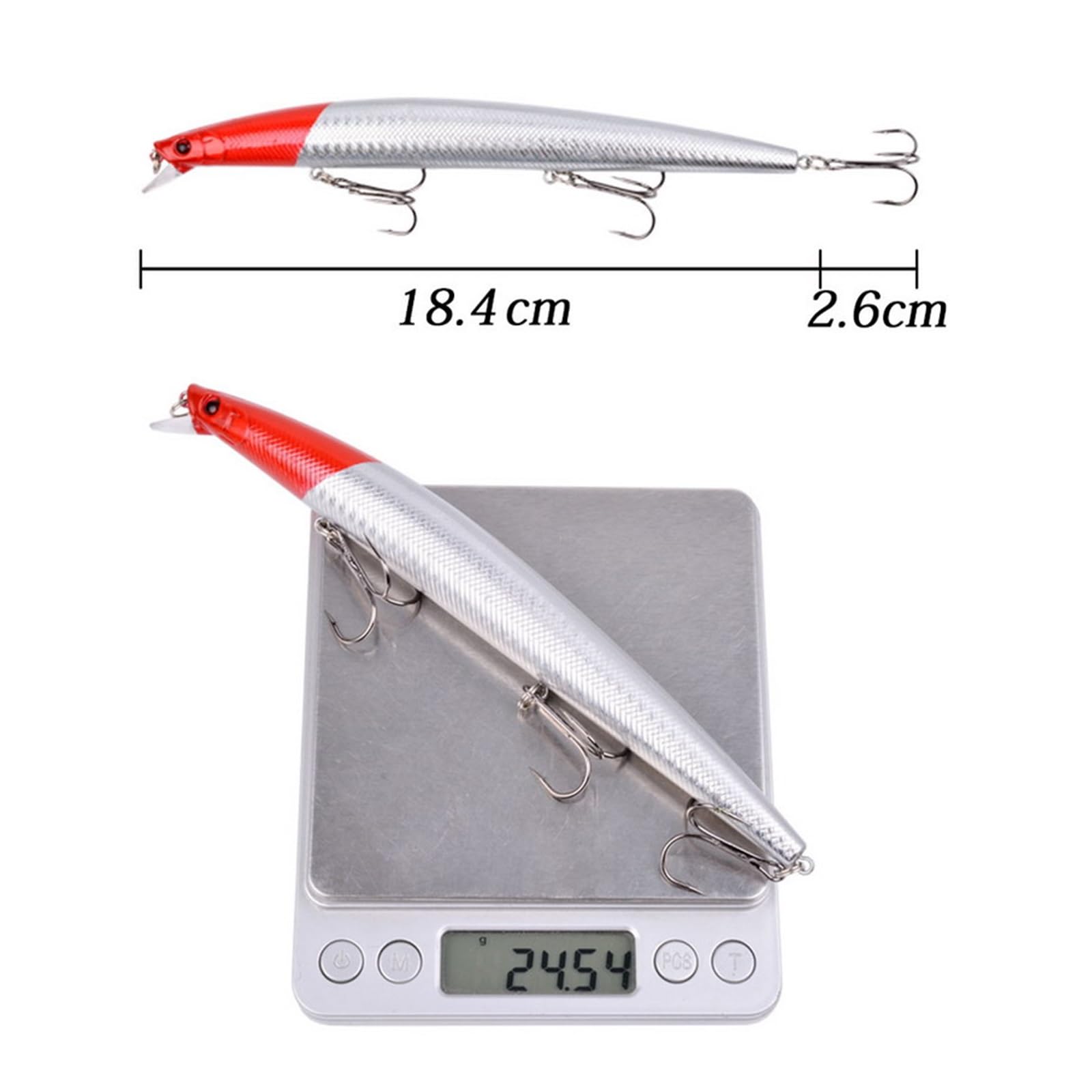 Amazon.co.jp: 10pcsビッグミノーフィッシングルアー18cm/24g